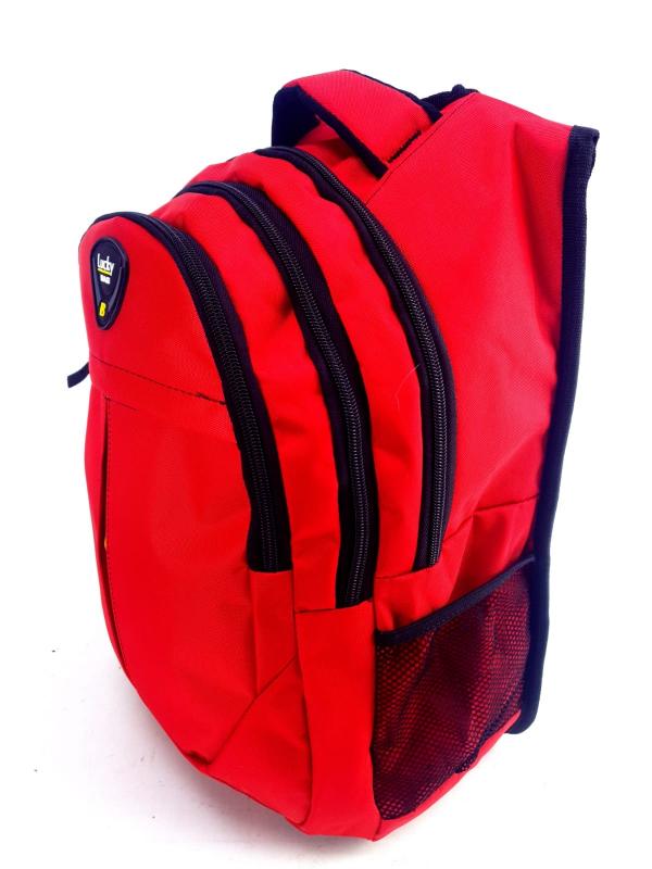 Lucky Bag Kırmızı Genç Lise Ortaokul ilkokul Okul Çantası Günlük Çanta Sırt Çantası