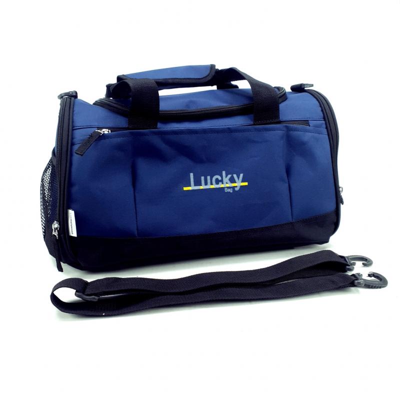 LuckyBag Lacivert Günlük Spor Valiz ve Seyahat Valiz Çanta Orta Boy