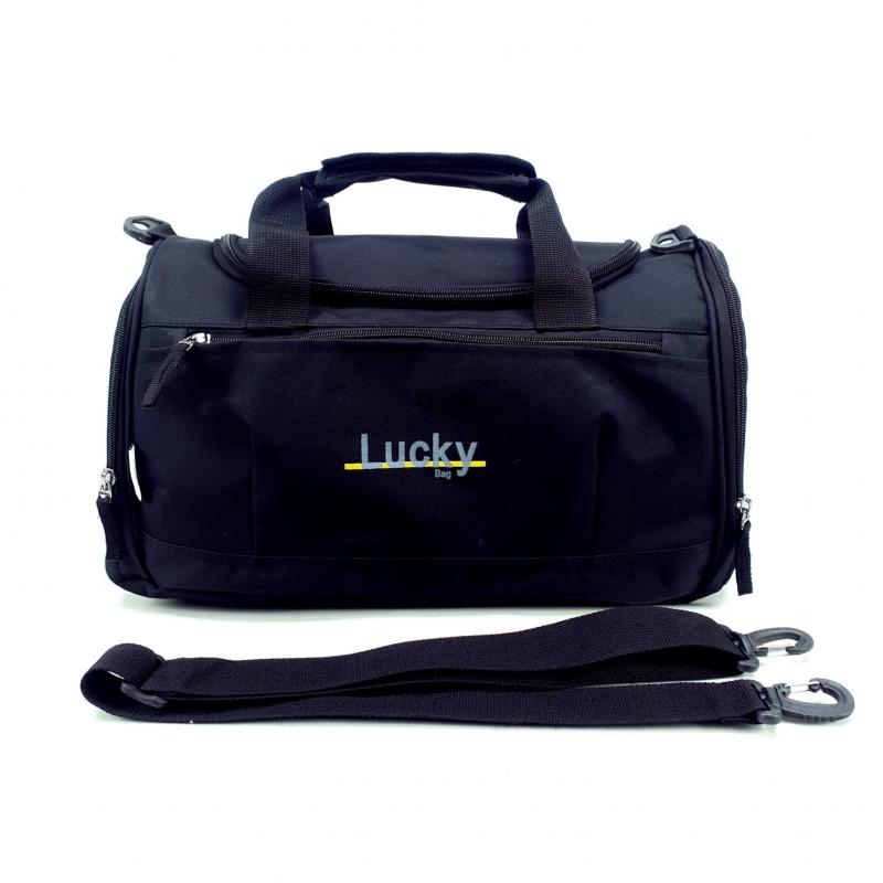 LuckyBag Siyah Set Günlük Spor Valiz ve Seyahat Valiz Çanta Büyük Boy
