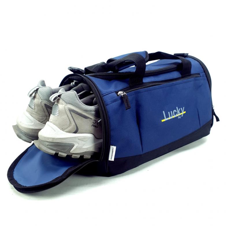LuckyBag Lacivert Set Günlük Spor Valiz ve Seyahat Valiz Çanta Büyük Boy