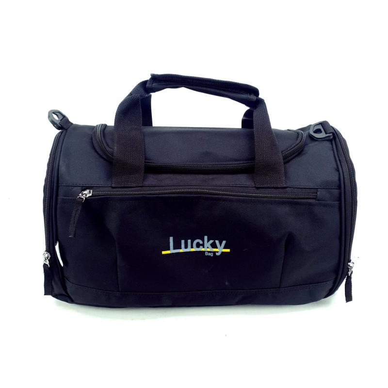 LuckyBag Siyah Günlük Spor Valiz ve Seyahat Valiz Çanta