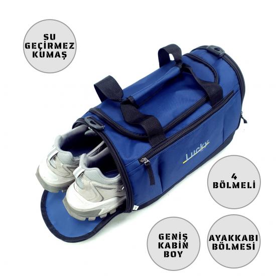 Lucky Bag Ayakkabı Bölmeli Spor Seyahat Valiz Çanta