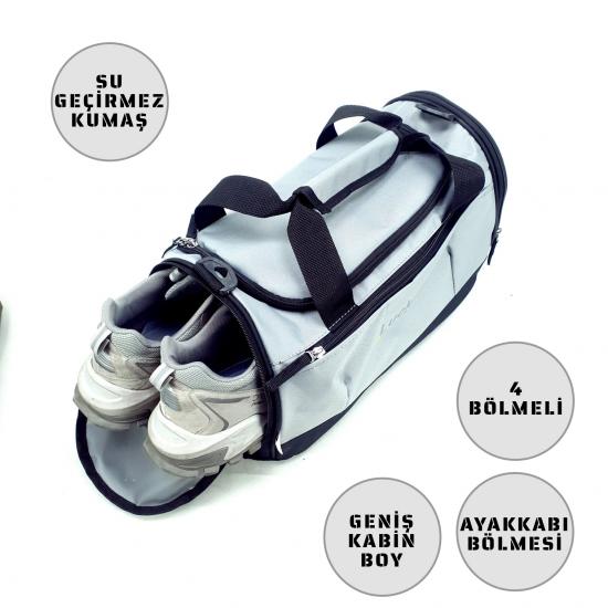 Lucky Bag Ayakkabı Bölmeli Spor Seyahat Valiz Çanta